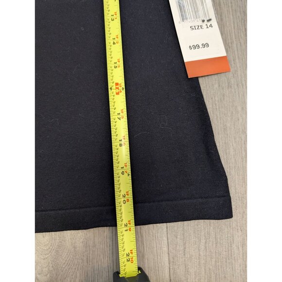 John Roberts Black Beaded Short Sleeve Silk Blend Top Size 14 NWT - Picture 8 of 9